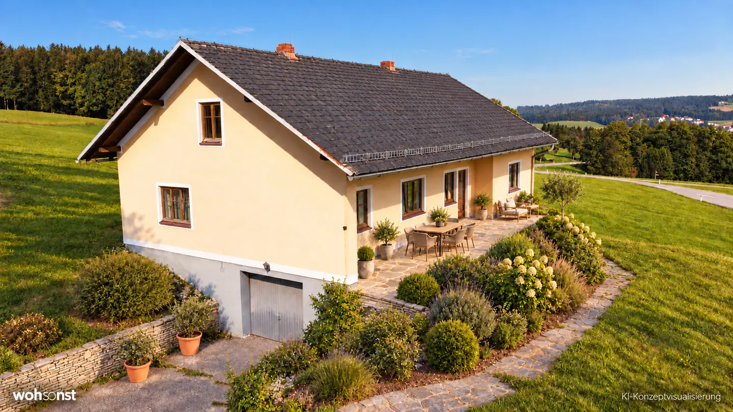 Ground floor apartment with terrace and distant view