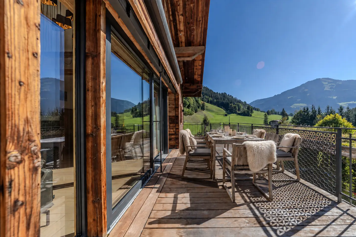 Alpine Ferienwohnung mit Sauna und Panoramablick