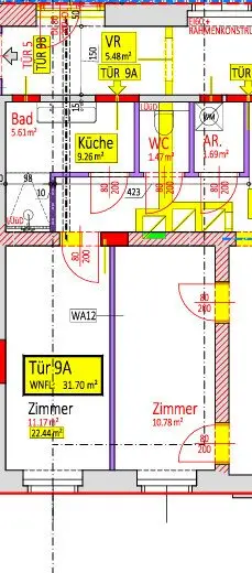 Kompakte 1,5-Zimmer-Wohnung (entkernt) mit großem Gestaltungspotenzial in Toplage