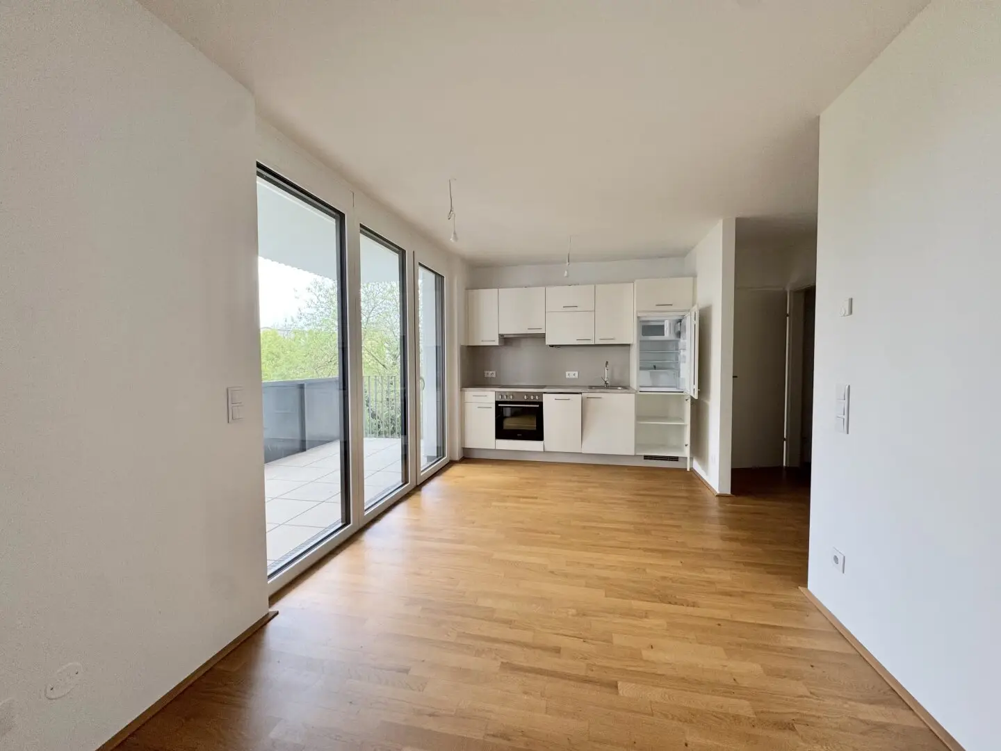 Wohnen mit Grünblick nahe U1 Kagraner Platz