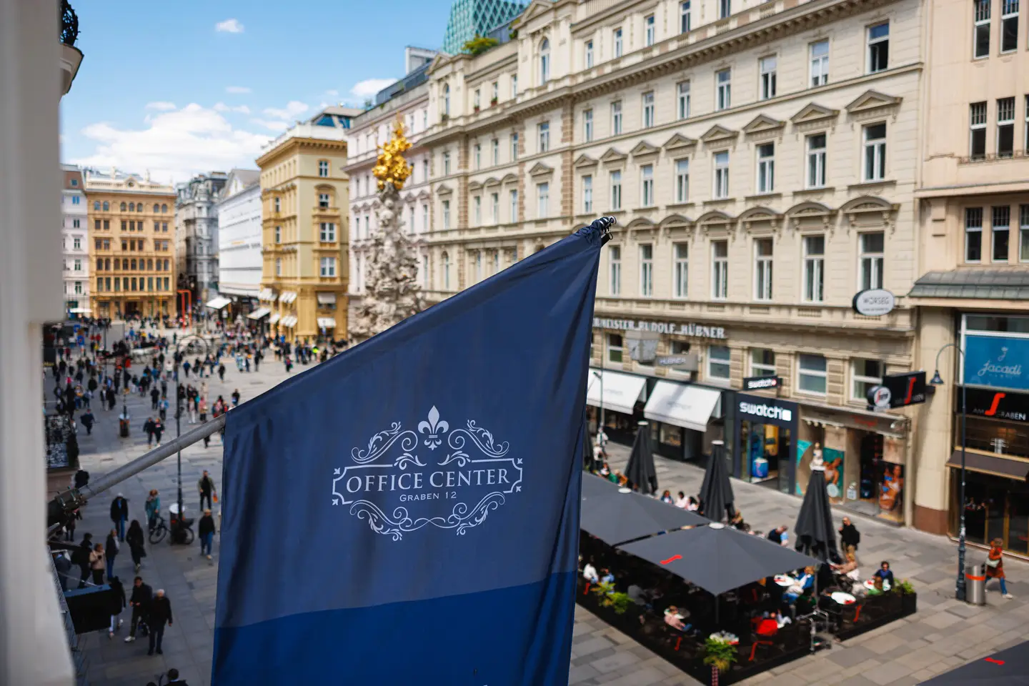 Repräsentatives Büro am Graben mit Empfang