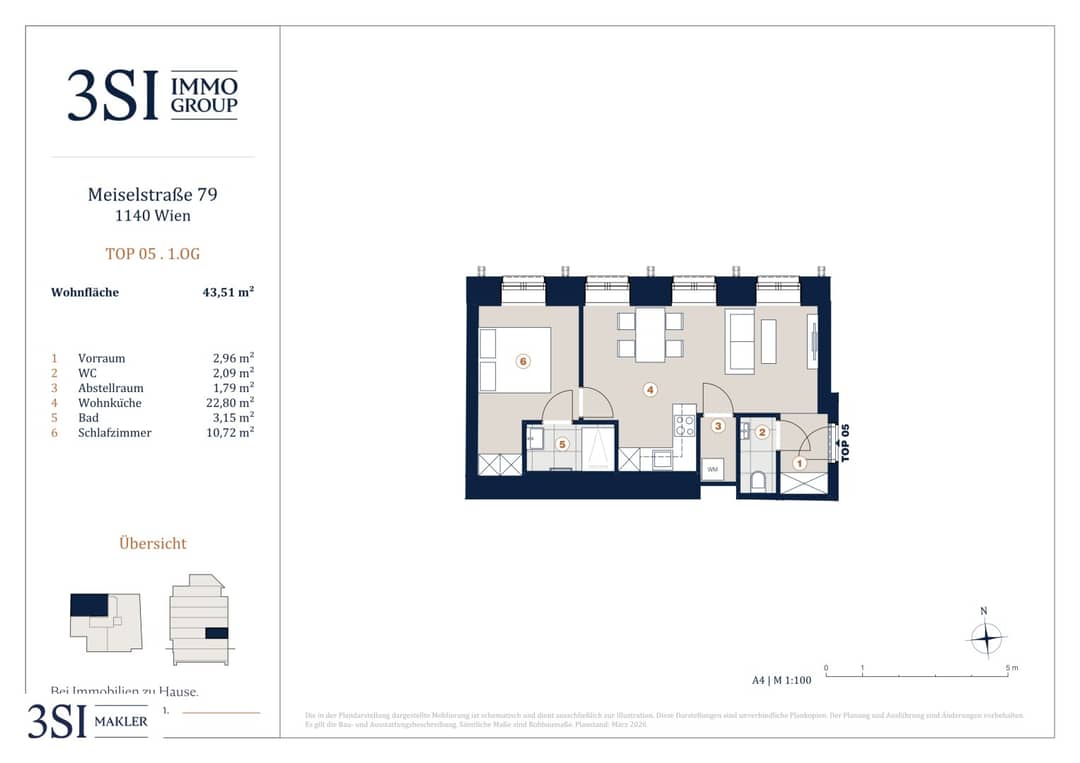 Brand new apartment in a quiet location near U3 Hütteldorfer Straße