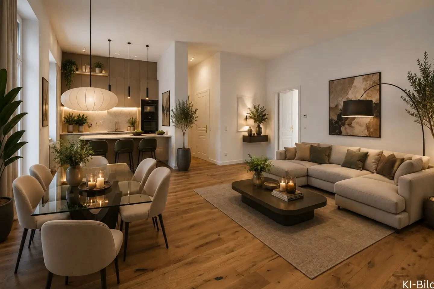 Elegant ground floor apartment on the pedestrian zone with high ceilings