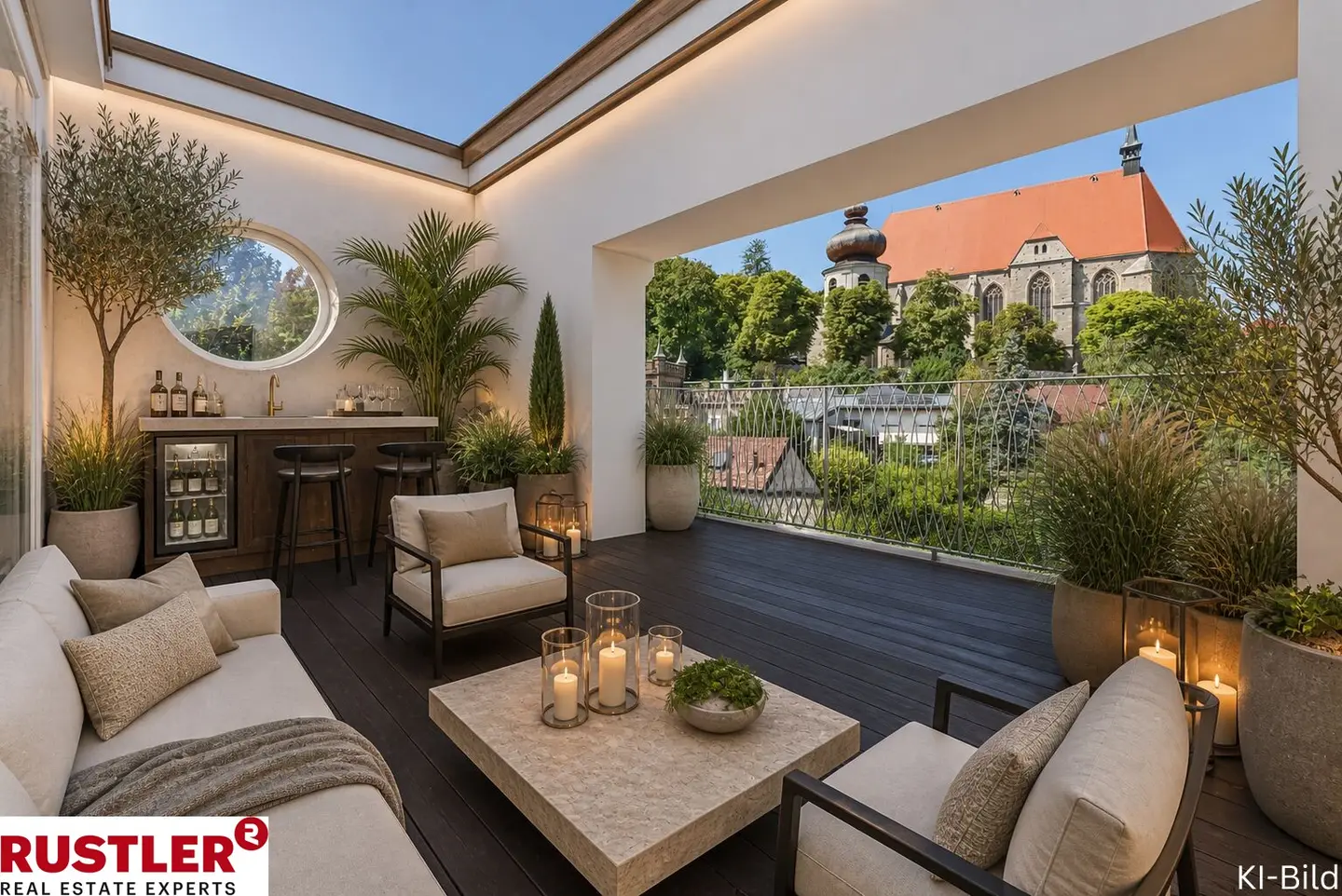 Lichtdurchflutete Dachgeschosswohnung mit Terrassen und Altbaucharme