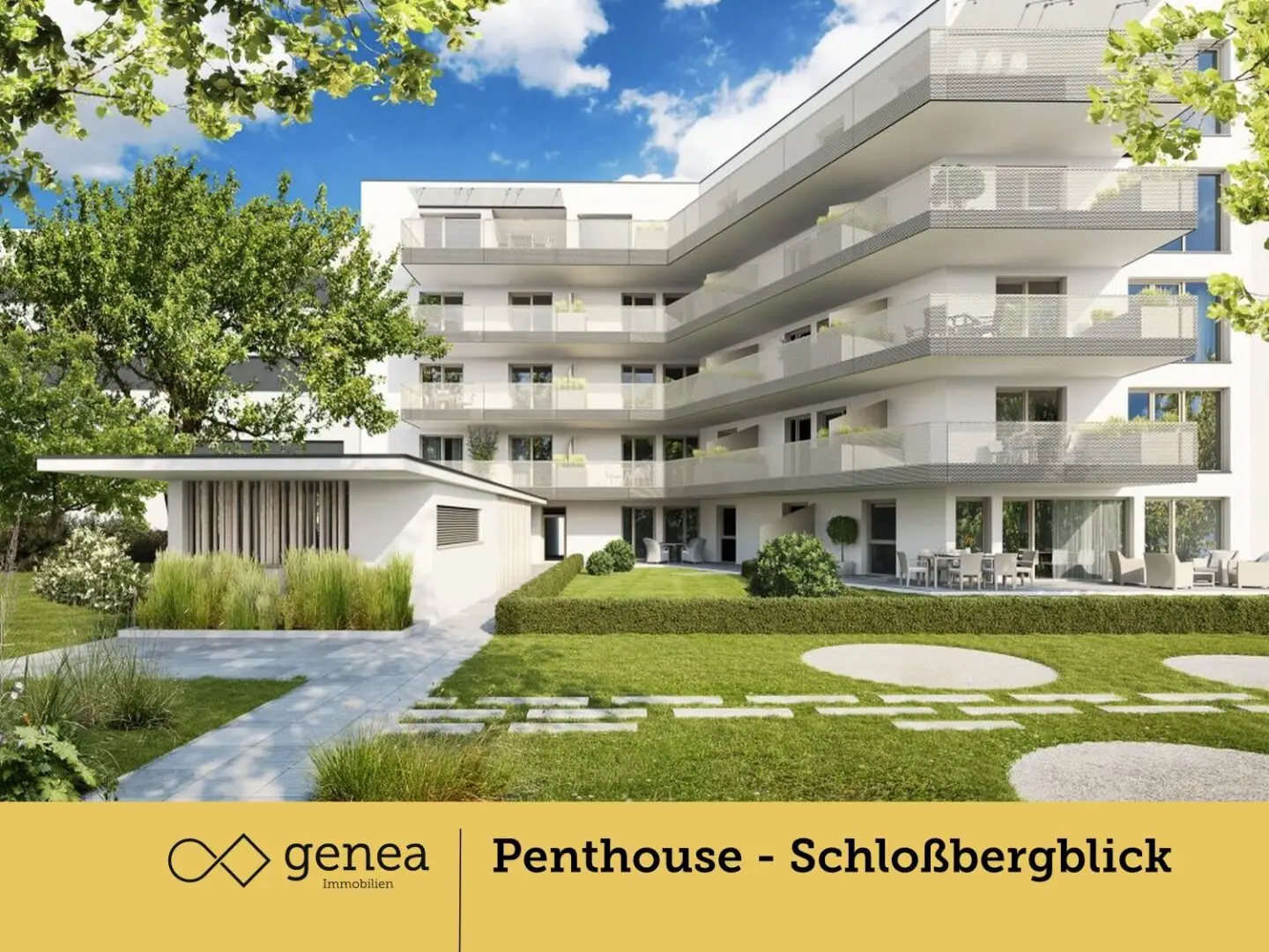 Exklusive Penthouse-Wohnung mit Schloßbergblick im Herzen der Stadt - mit 2 TG Stellplätzen