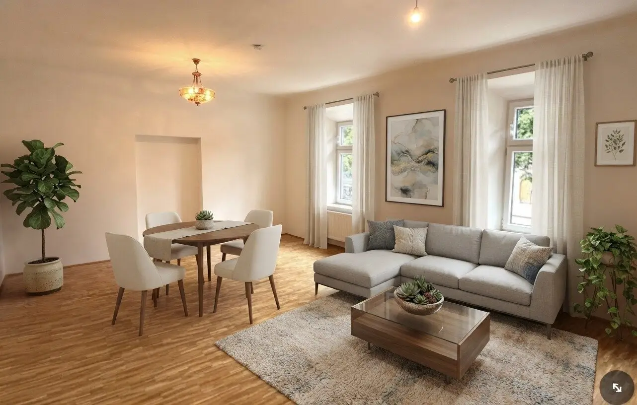 2-room apartment and kitchen furnished on 1st floor at Lendplatz