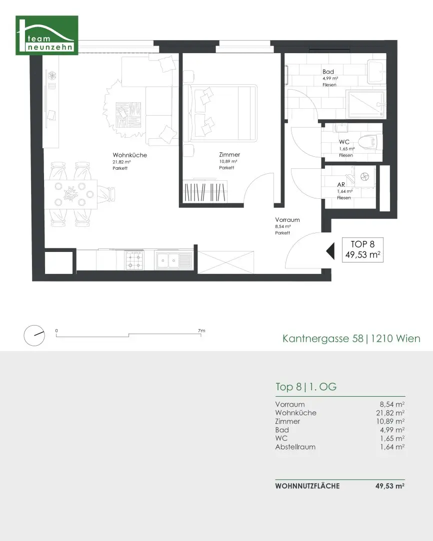 Urban living with feel-good factor in Floridsdorf - Modern 2-room apartment with optimal public transport connections