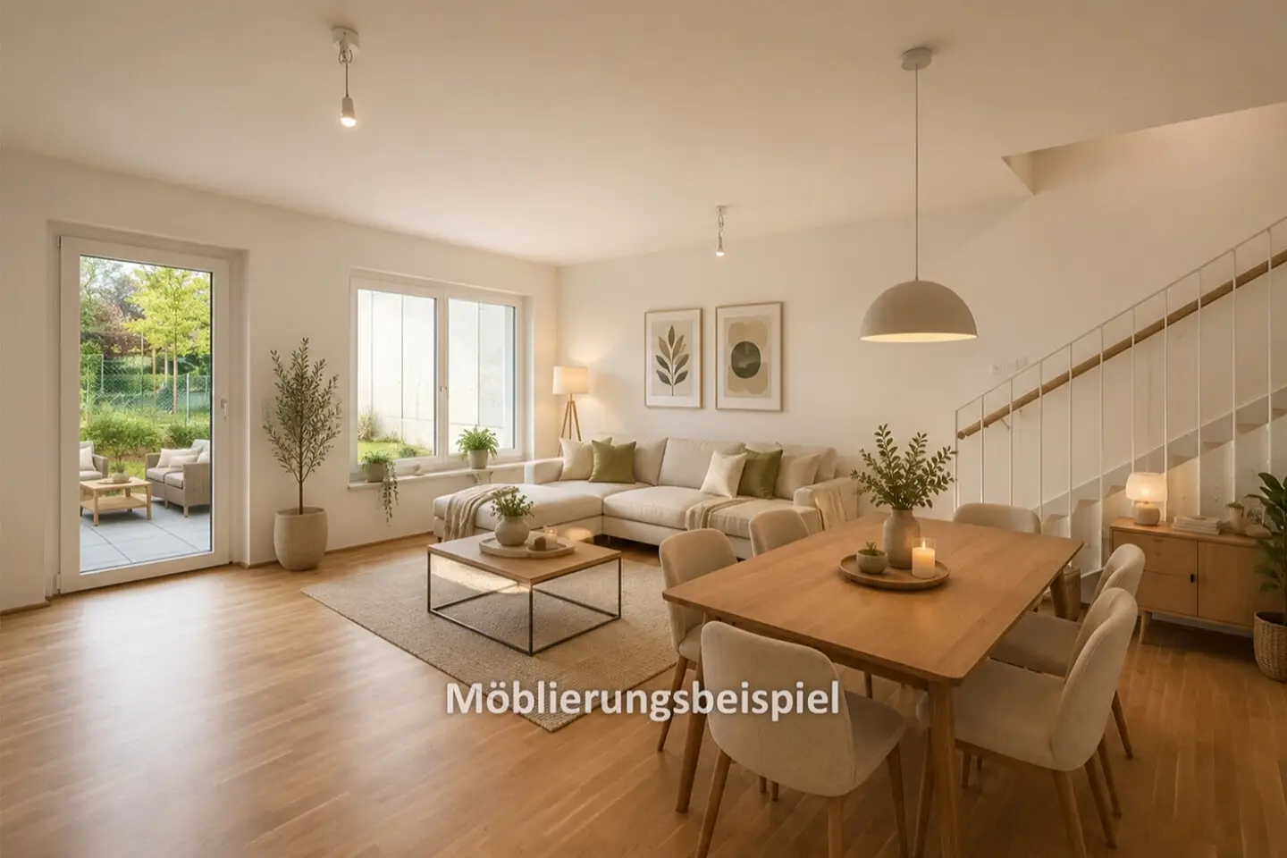 Maisonettewohnung with private garden in green new development