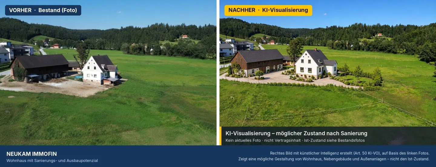Landwirtschaftliches Anwesen mit Entwicklungspotenzial – 4,3 ha nahe Voitsberg