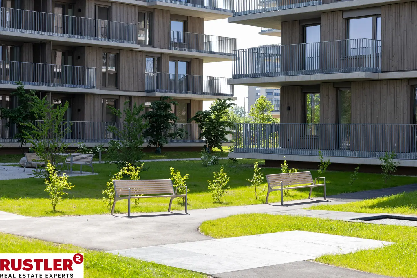 Nachhaltige Wohnung mit Balkon in grünem Quartier