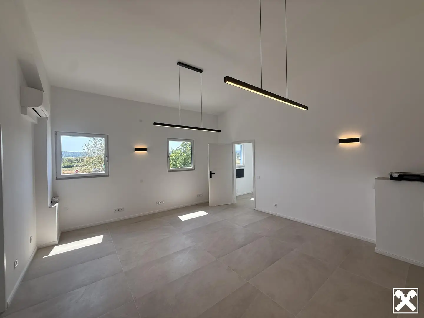 Bright air conditioned apartment in a well connected location