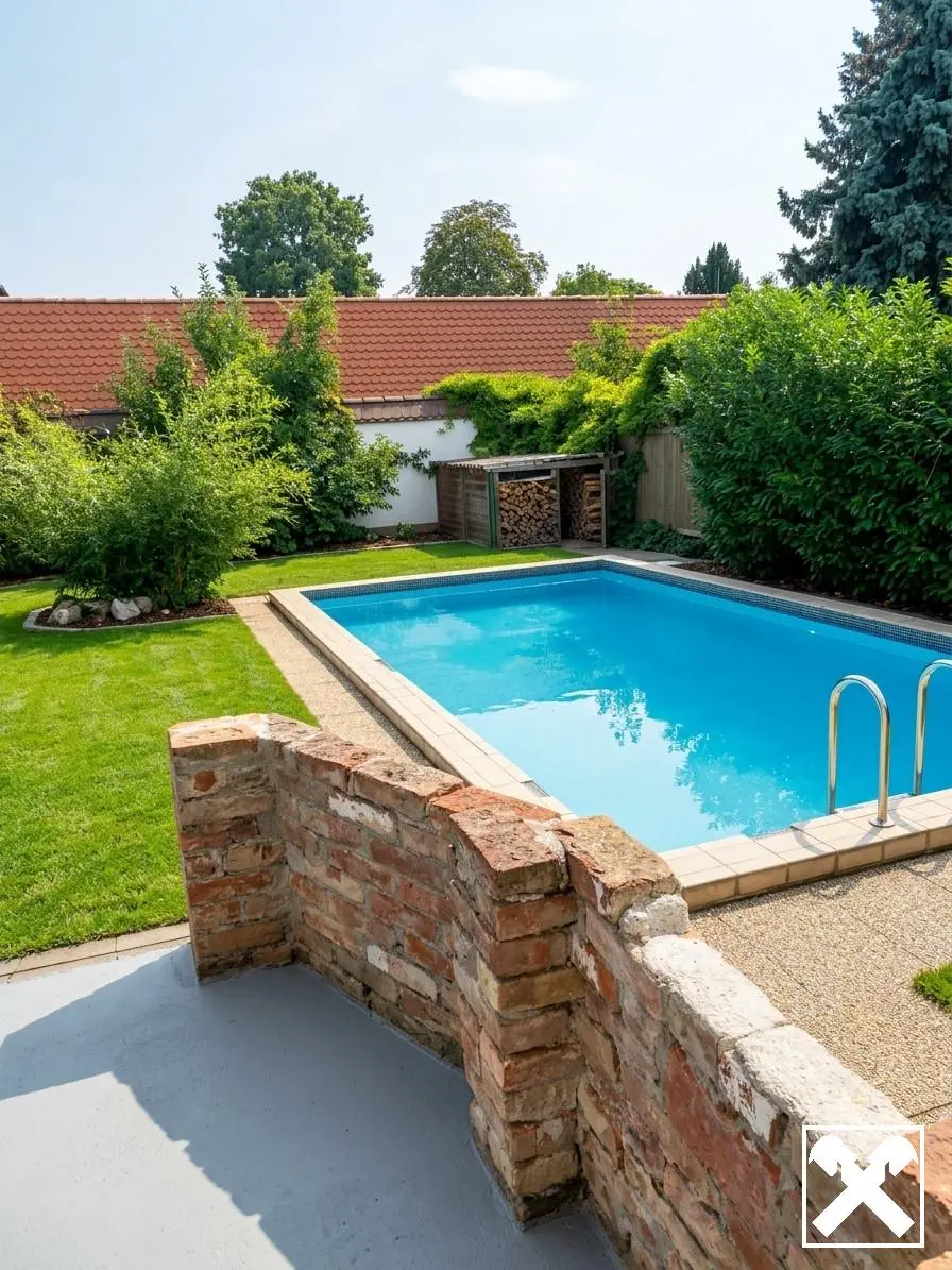 Bright family apartment with pool in a quiet location
