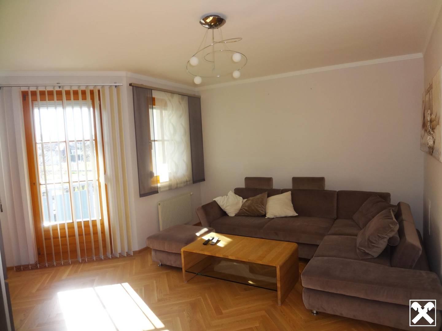 Apartment with loggia and open kitchen parking
