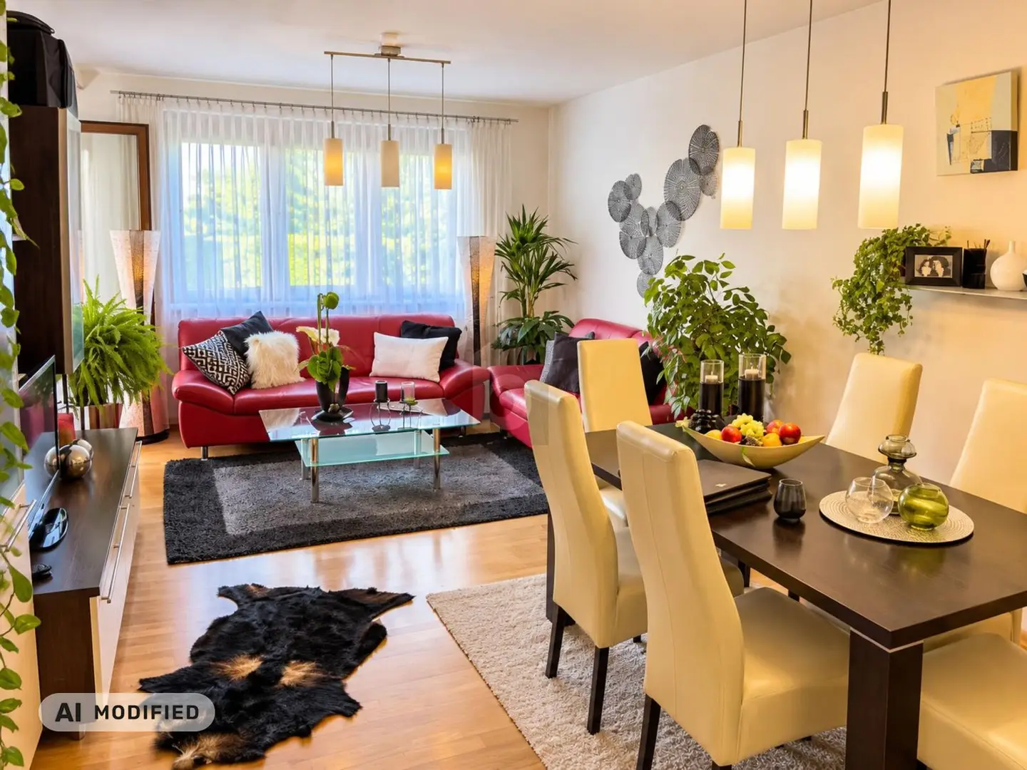 Helle Wohnung mit großem Gemeinschaftsgarten und Grünblick