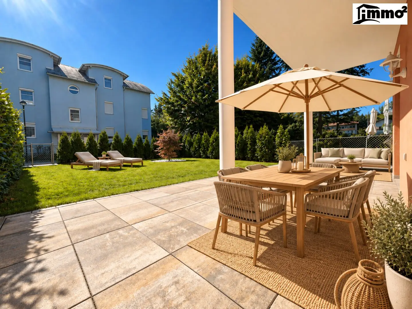 Charming 2-room garden apartment with terrace near the lake in Velden am Wörthersee