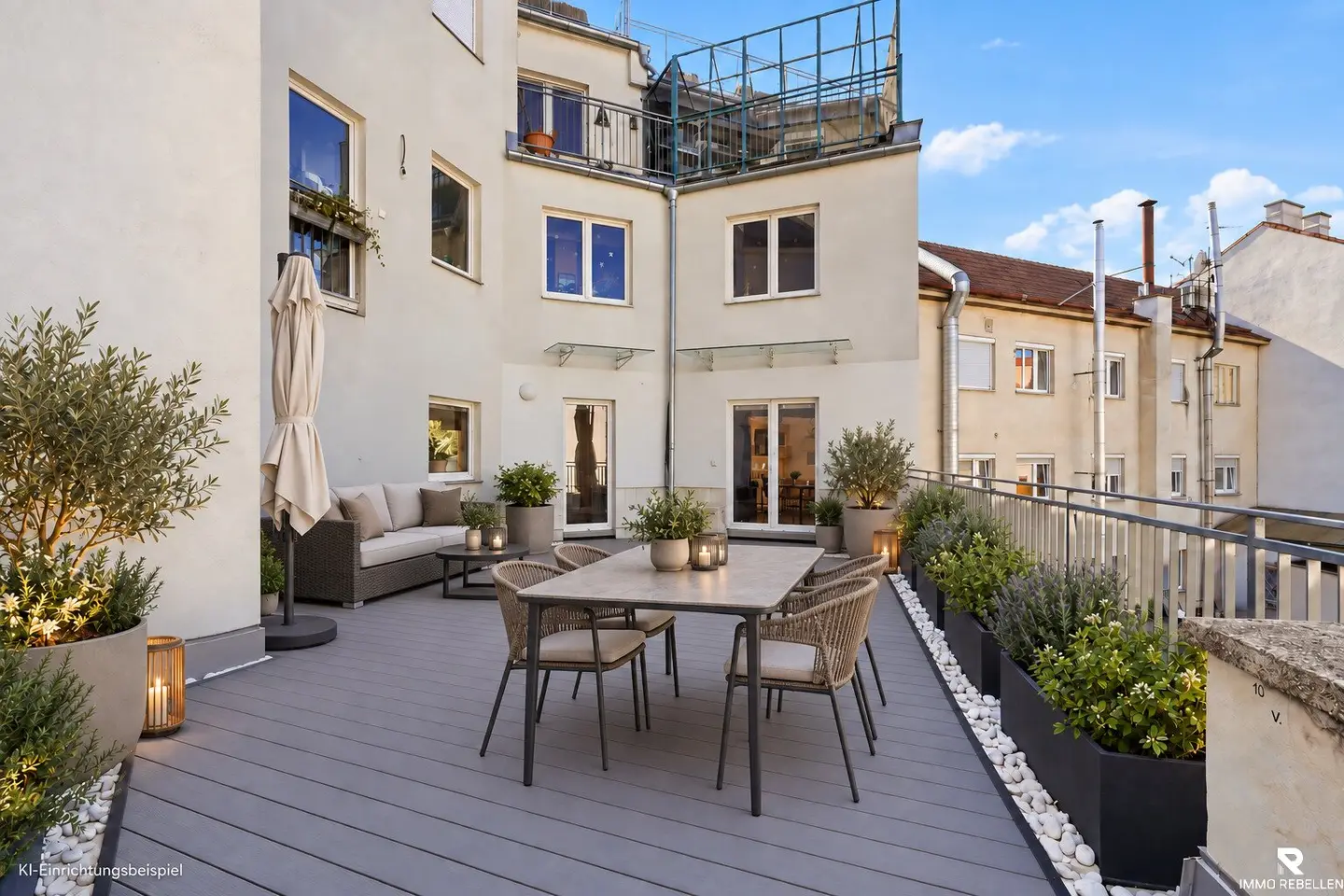 Terrassenhighlight am Floridsdorfer Spitz – Großzügige 3-Zimmer-Wohnung mit 49 m² Terrasse (U6 Floridsdorf)