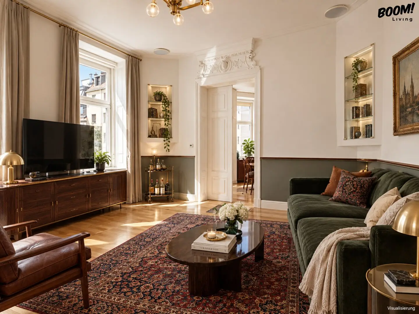 Viennese Altbau jewel for couples – Stylish 3-room apartment with elevator in 1170 Vienna