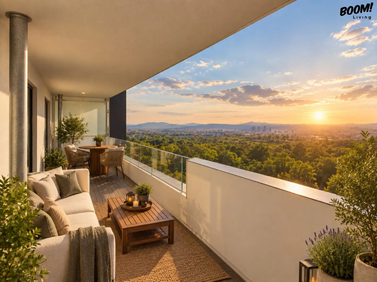Living with Style: High-quality 3-room apartment with sunny outdoor area