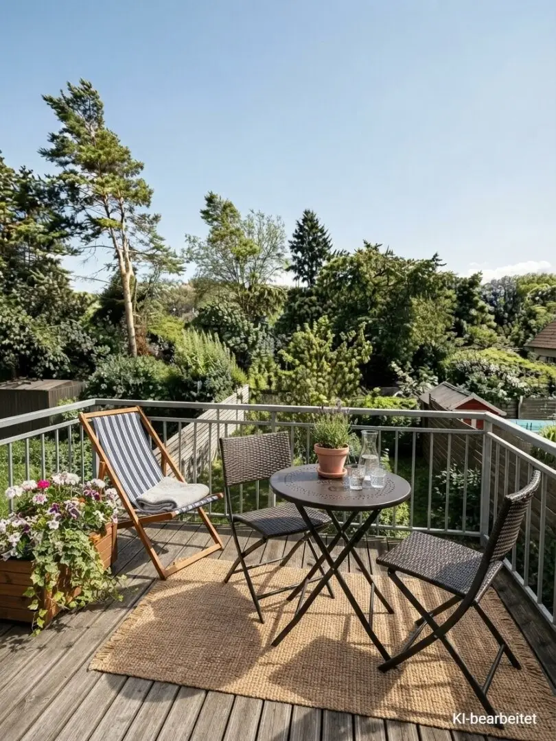 3 Zimmer Wohnung in Stockerau Balkon mit Grünblick