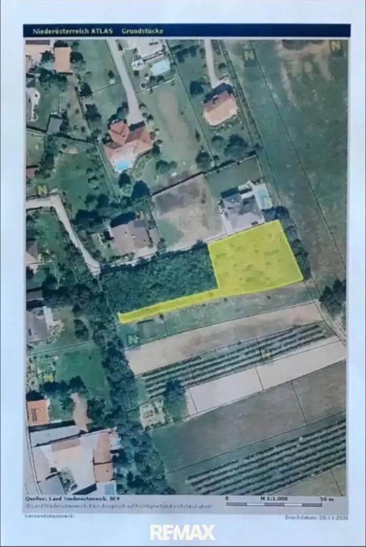 3.160 m² Grundstück mit Bauland-Potenzial – nur ca. 30 Minuten von Wien