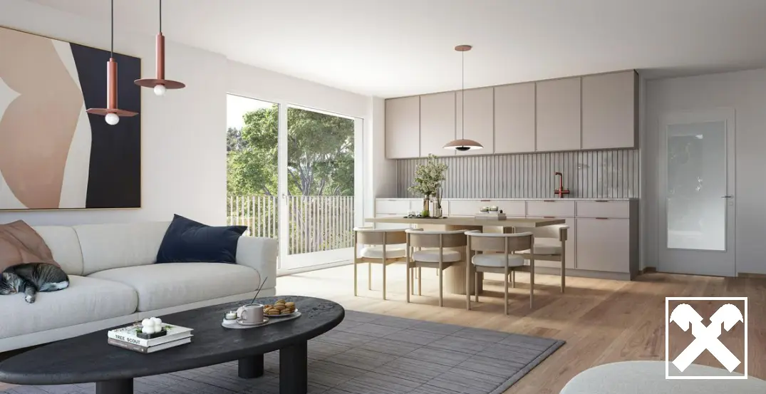 Apartment with terrace and green view