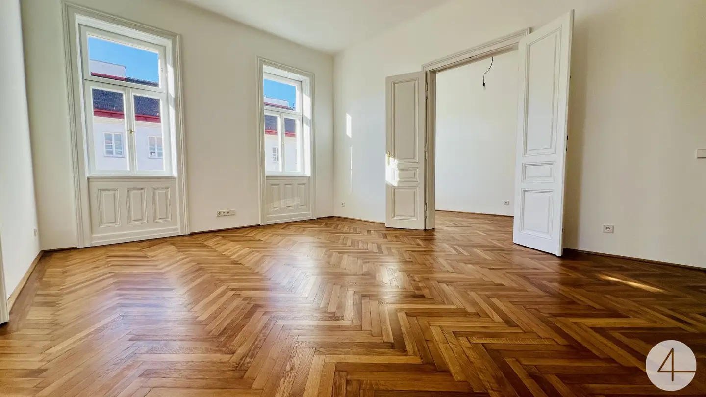 First occupancy, U6 within walking distance, high-quality 3-room apartment, elevator, kitchen with dining area, underfloor heating
