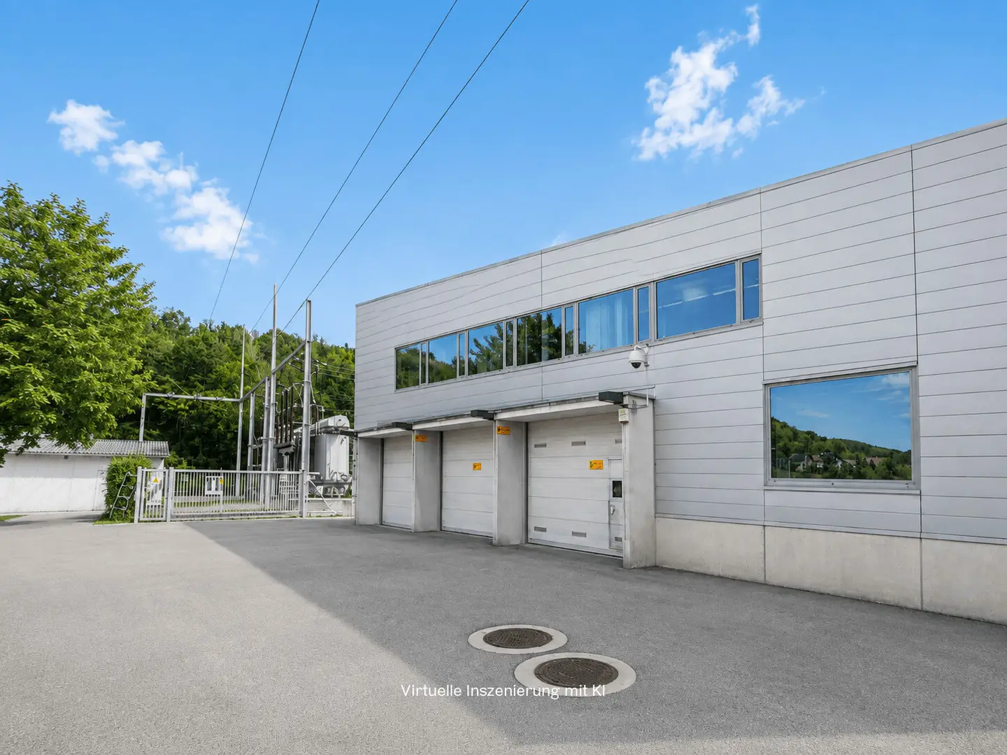 Attractive commercial site with office warehouse and large open area Apartment