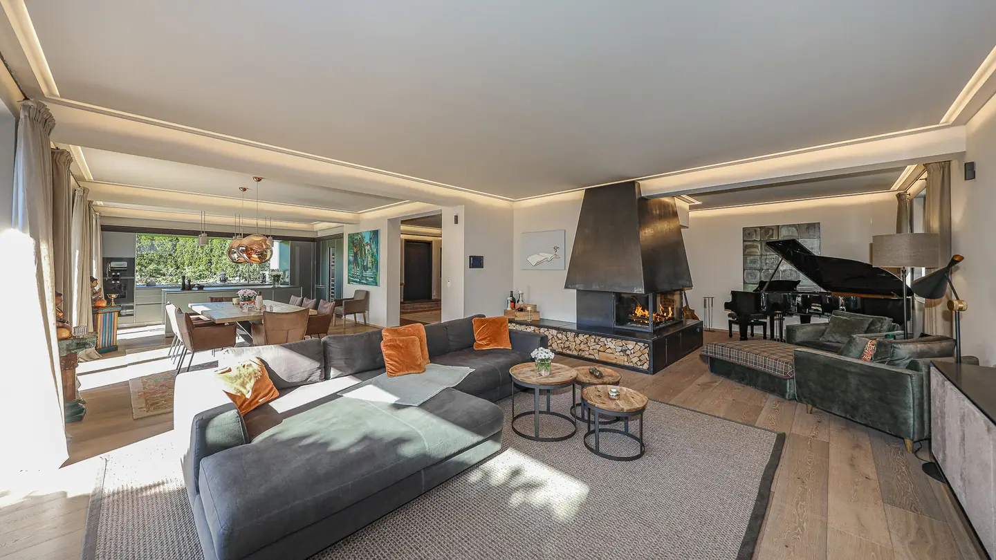 Wohnung mit Naturpool Sauna und Panoramablick