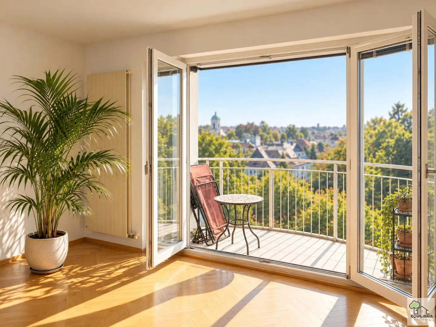 2-room attic apartment with balcony in Döbling
