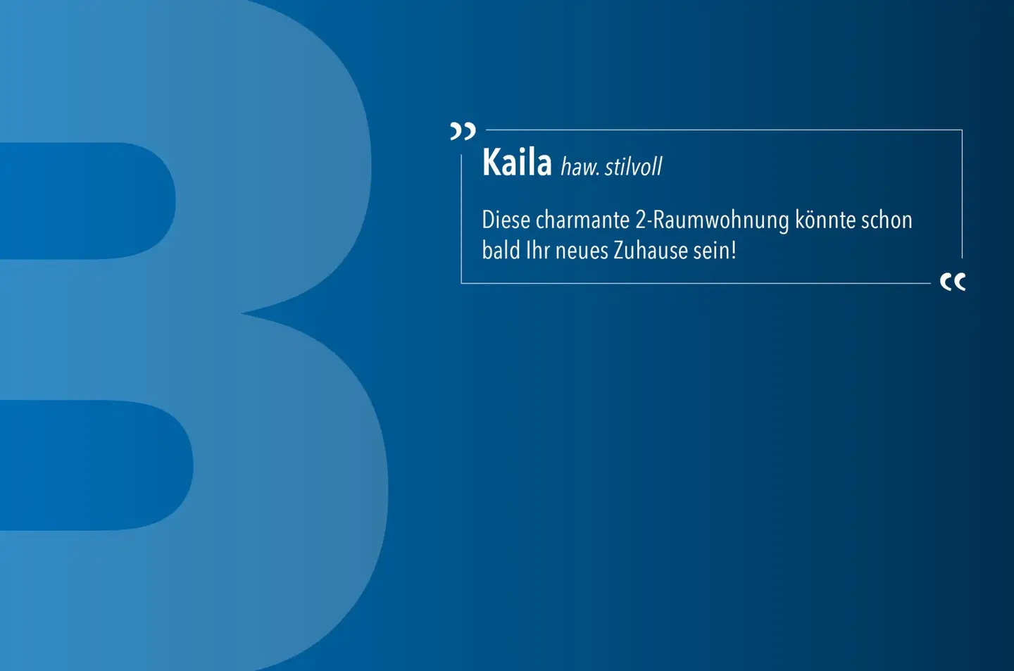 Kaila | incl. kitchen