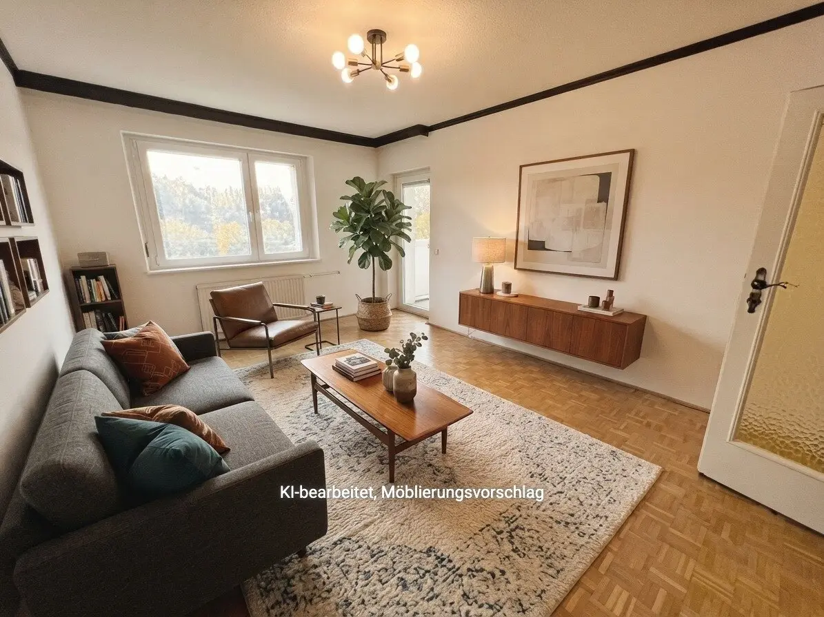 Commission-free from the owner Unrenovated 3-room apartment with winter garden
