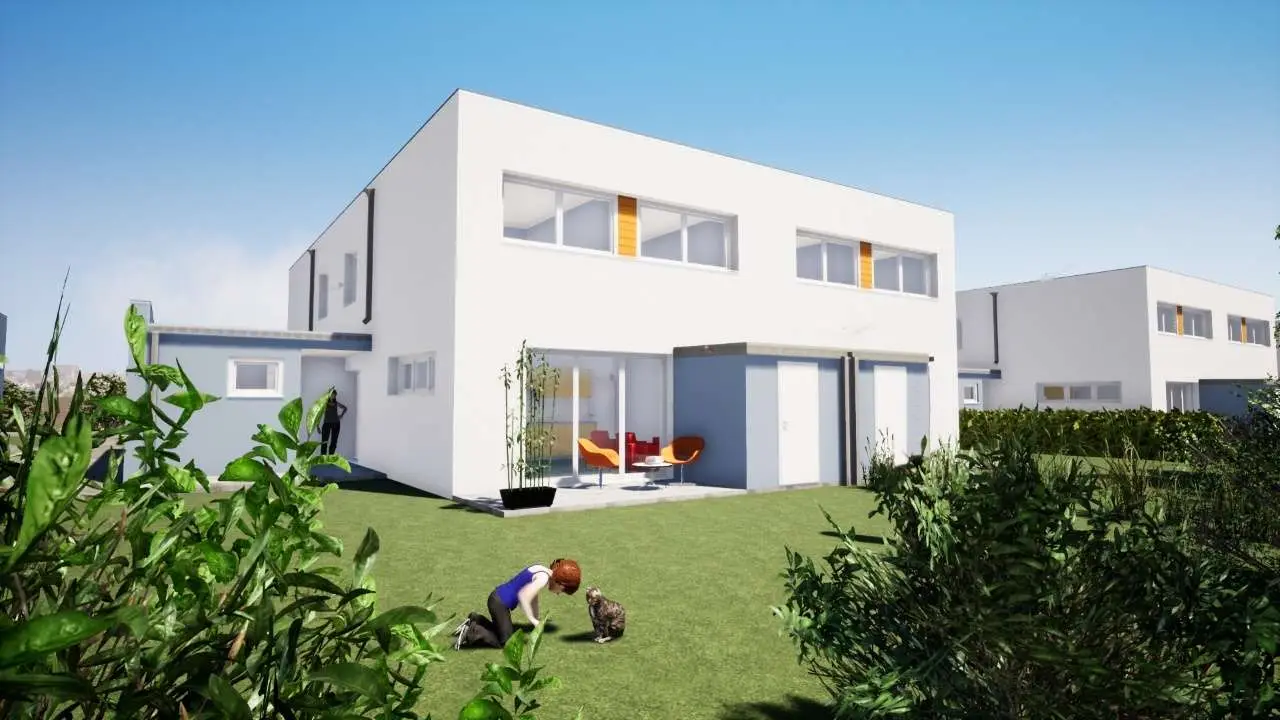 Familienwohnung mit großem Garten und Wärmepumpe