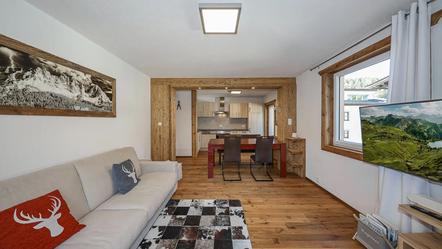 Wohnung an der Ache mit Blick aufs Kitzbüheler Horn