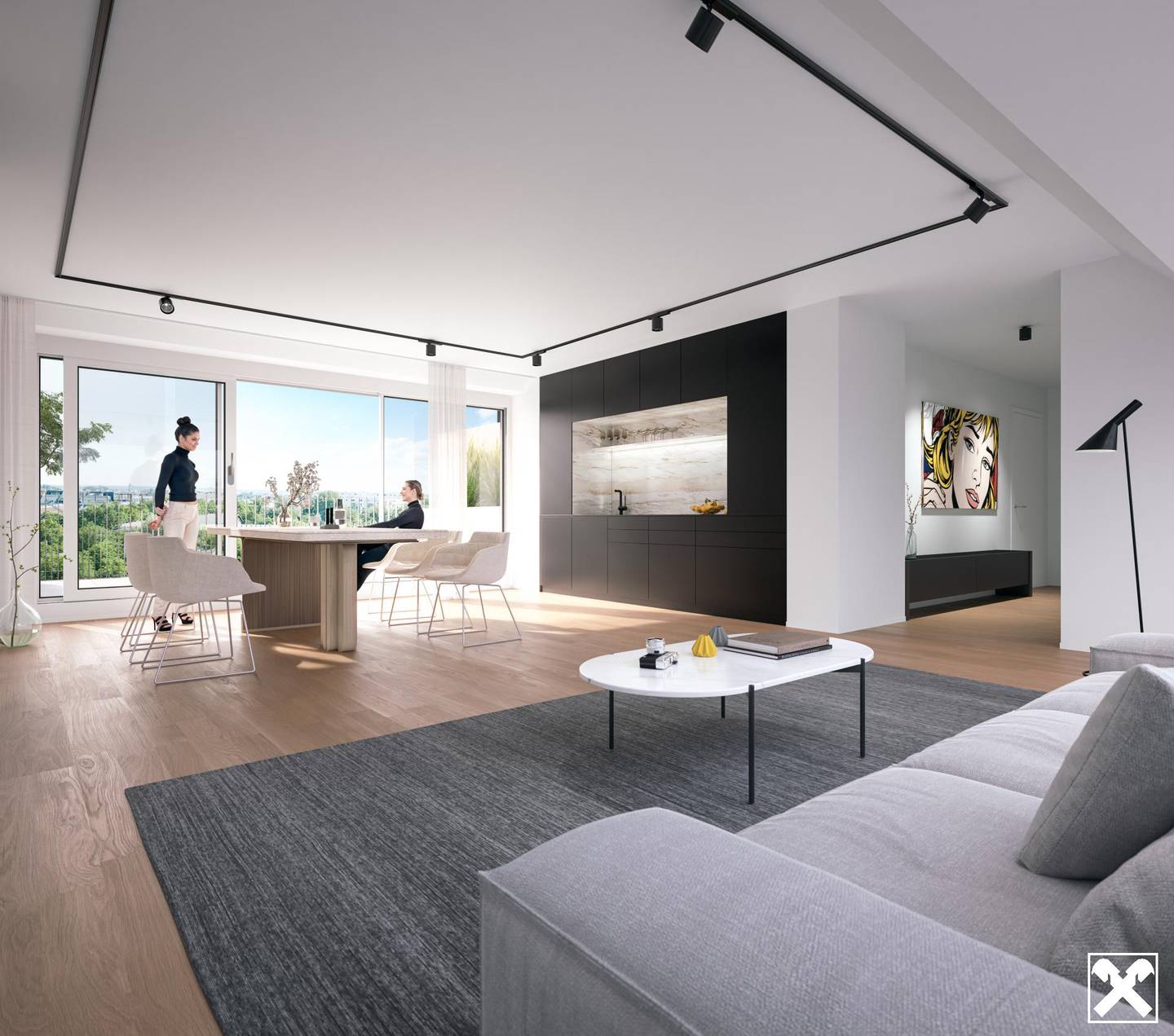 Wohnung Neubau mit Privatgarten und Terrasse