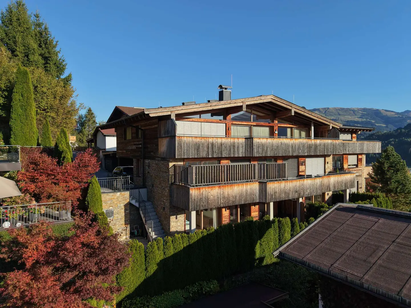 Fully furnished apartment with west terrace and sauna