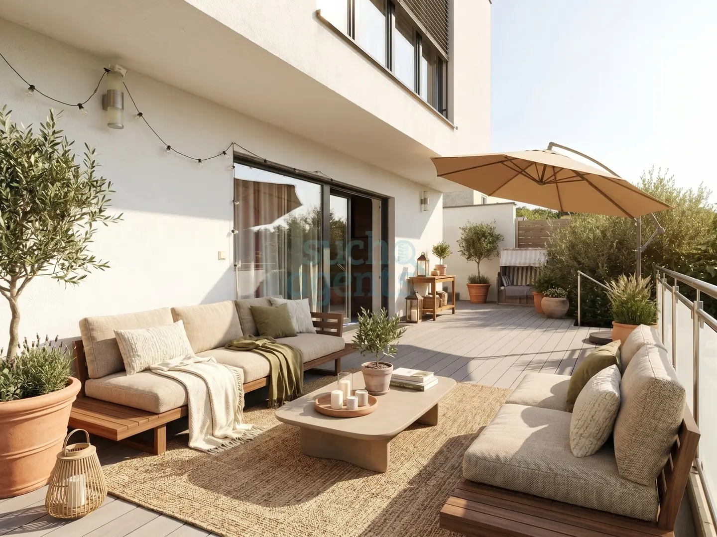Apartment with garden panoramic view and smart home