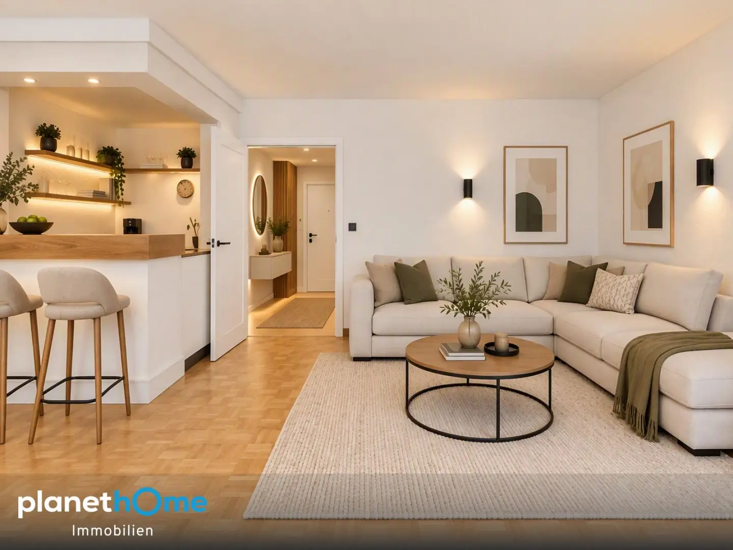 Lichtdurchflutete Dachgeschosswohnung mit Terrasse