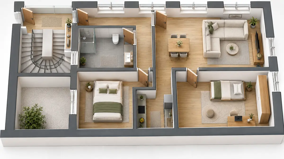 Freshly renovated Altbauwohnung in central location