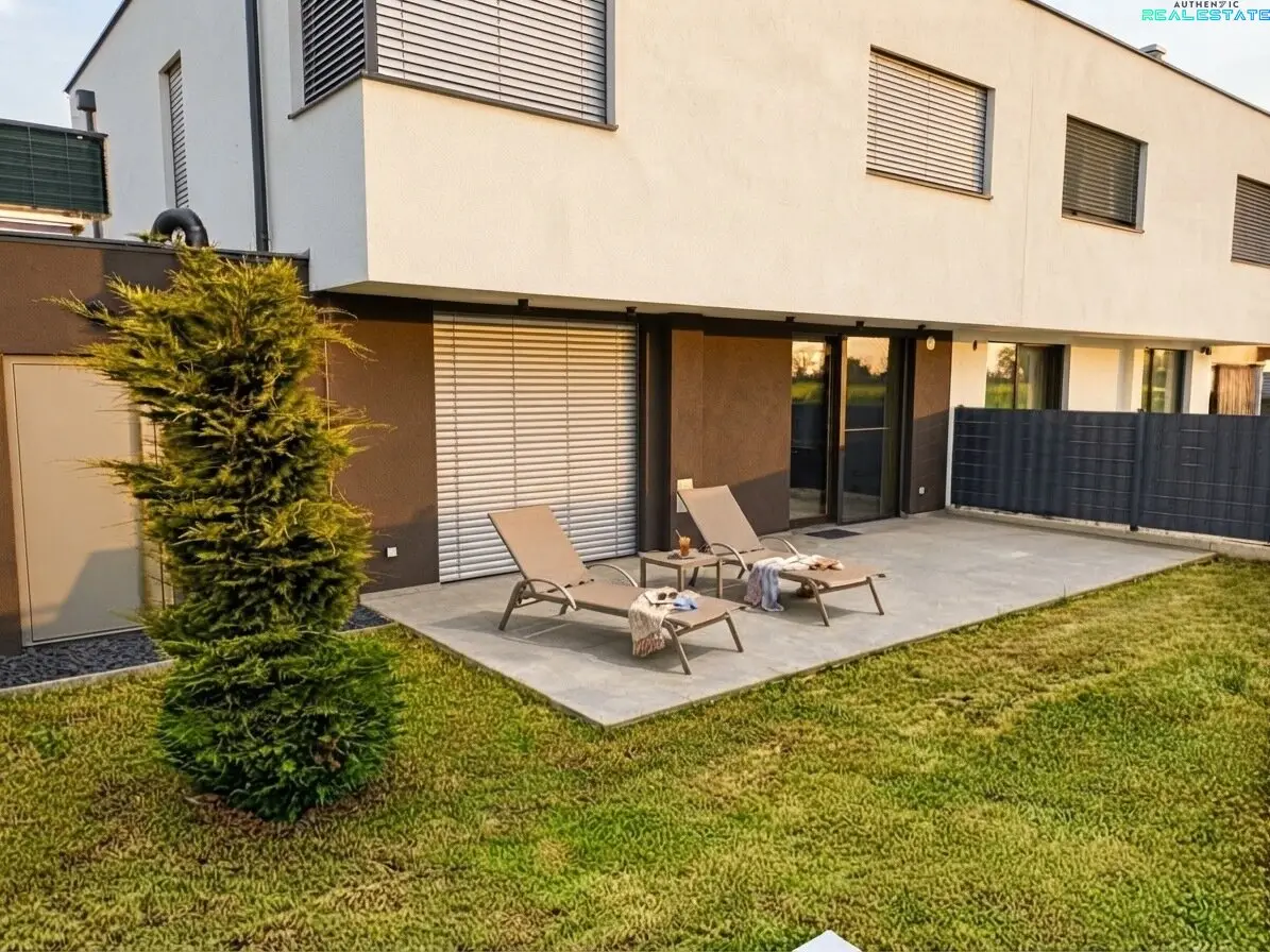 Like-new semi-detached house in Pottendorf, 5 rooms, garden, terrace, garage, underfloor heating