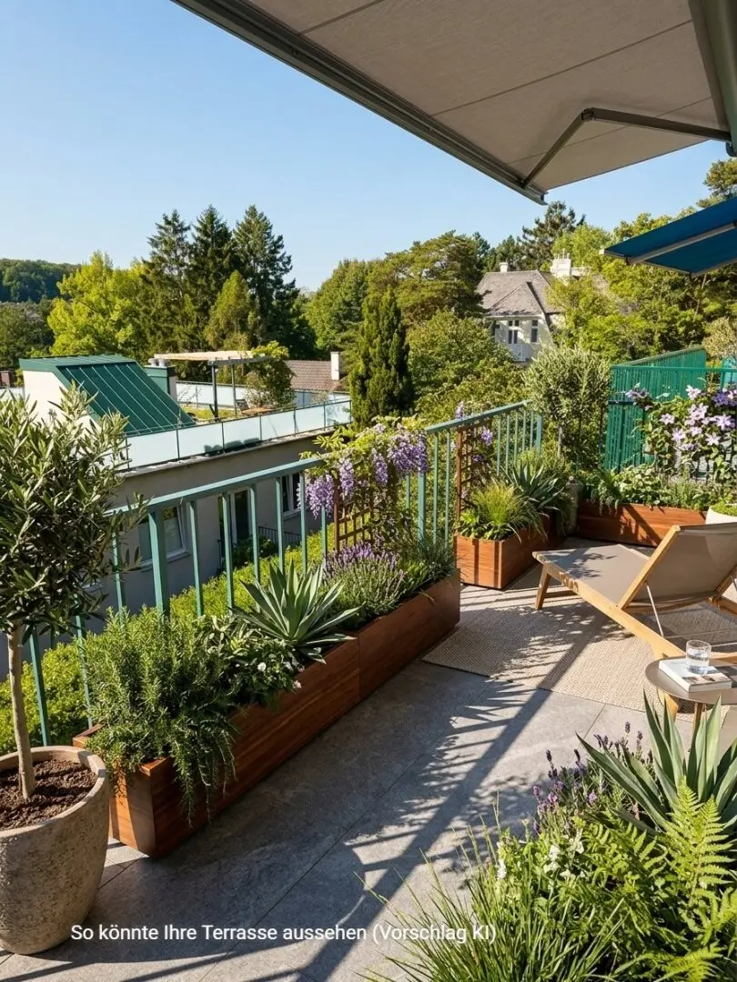 RARITY - NEUSTIFT AM WALDE - LIVING WITH OWN ROOF GARDEN, SUNNY TERRACE AND GARAGE SPACE