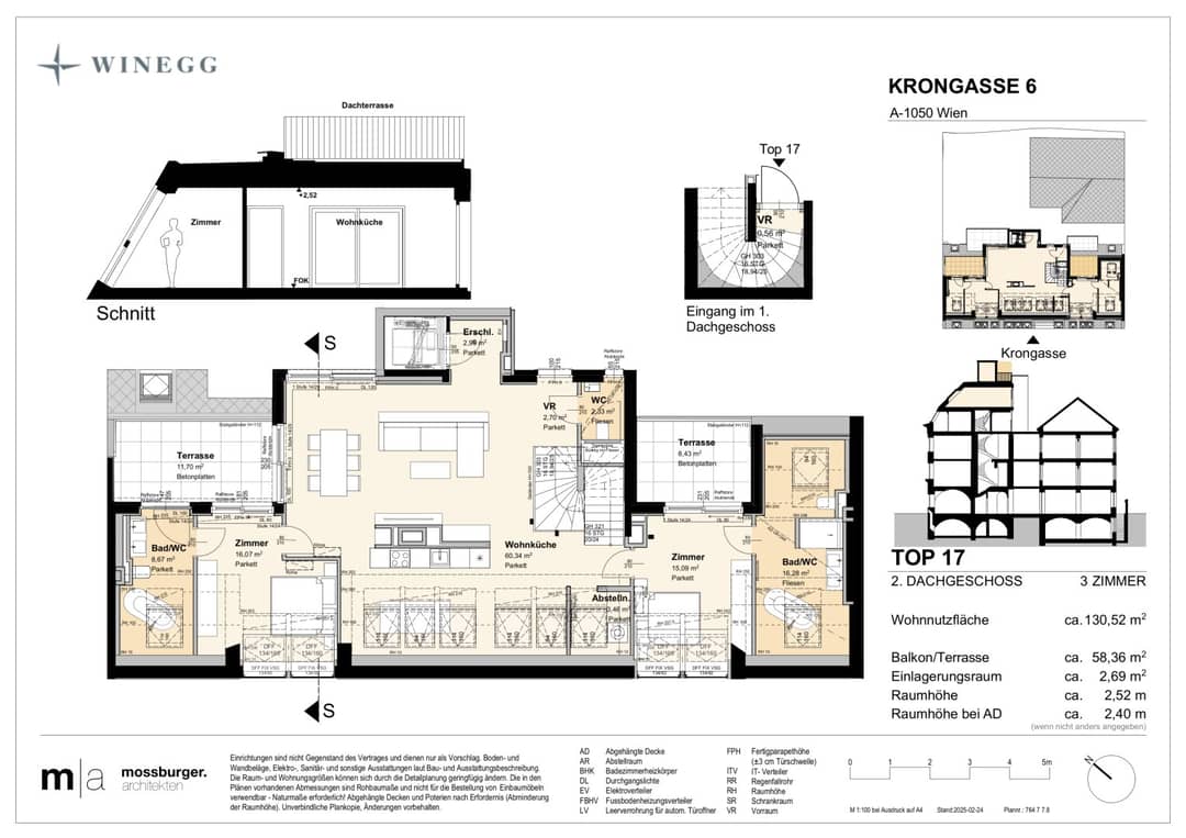 Penthouse mit privater Dachterrasse und Lift