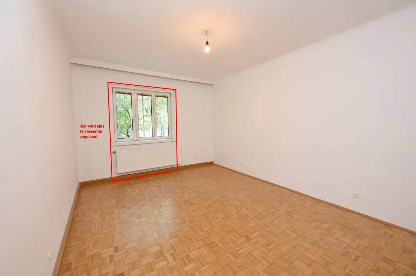 Renovated 3-room apartment in old building style with terrace in Pratercottage