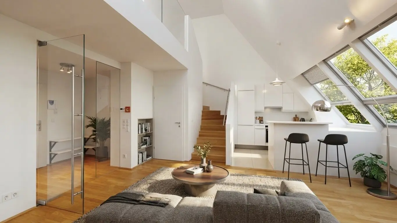 Dachgeschoss-Maisonette | 61 m² | Zentrum Hietzing