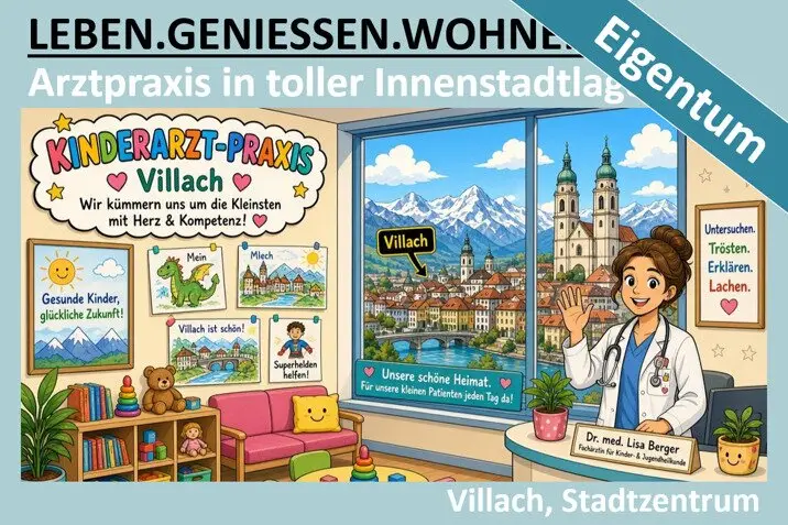 Medical practice in great downtown location of Villach