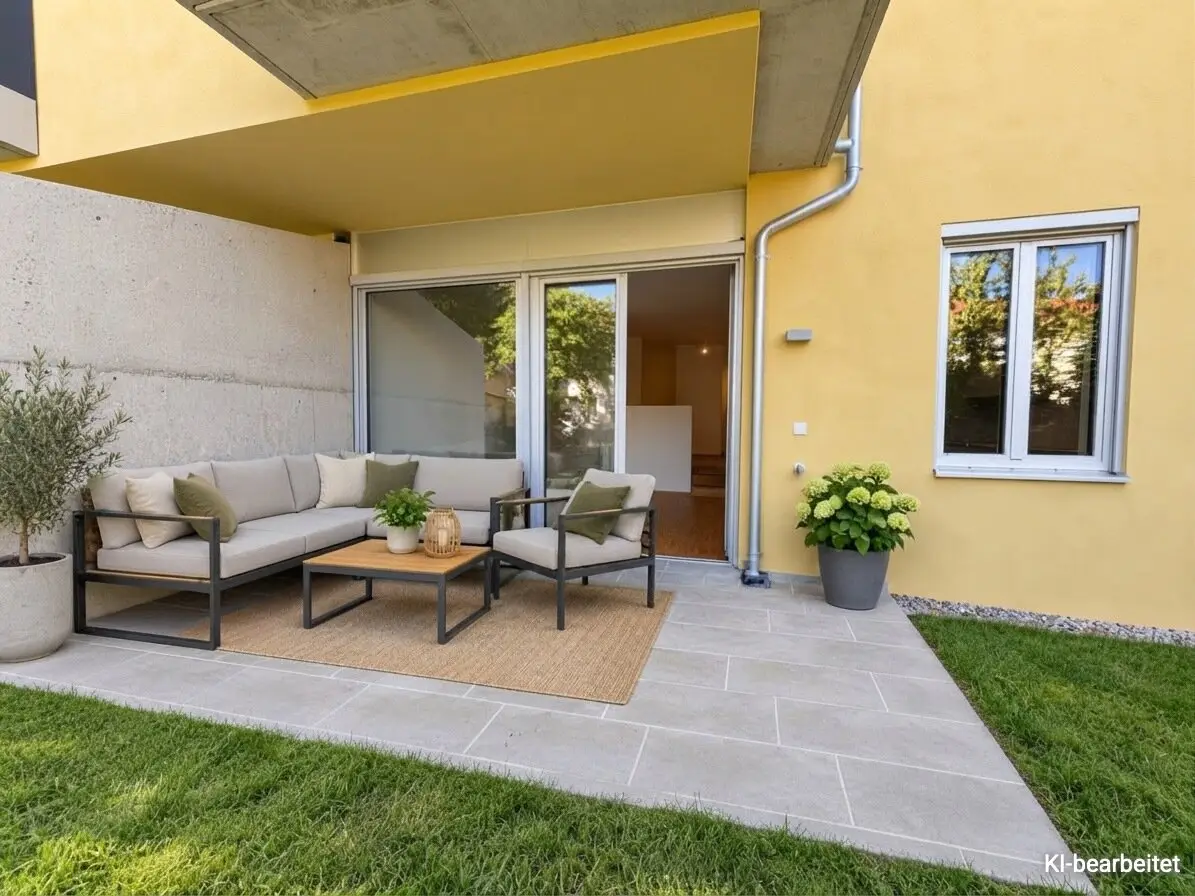 GRÜNBLICK in den ruhigen Innenhof | Erstbezug | vollausgestattete Küche | zwei Badezimmer | Fußbodenheizung und Fußbodenkühlung