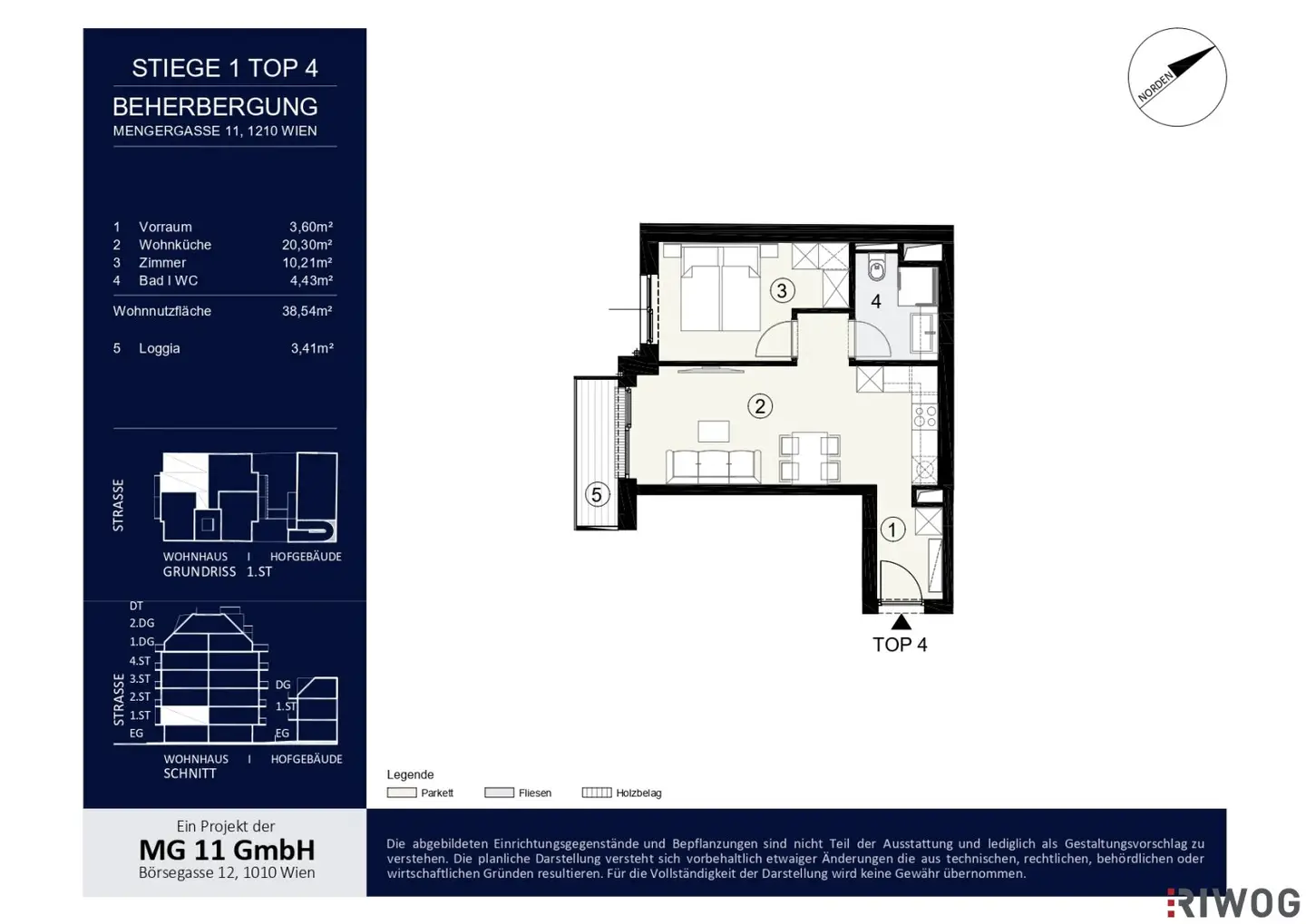 NEU | Apartment mit 2 Zimmern &amp; Loggia für Kurzzeitvermietung | Erstbezug nach Errichtung