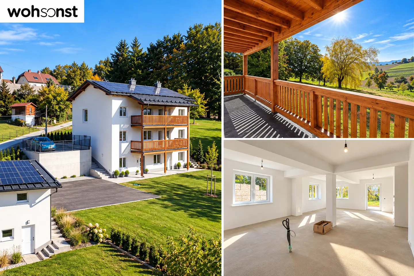 Wohnung with large private garden and own photovoltaic