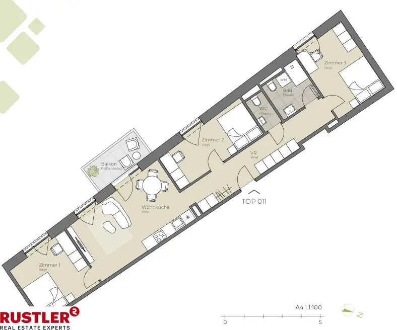New build Wohnung modern central location