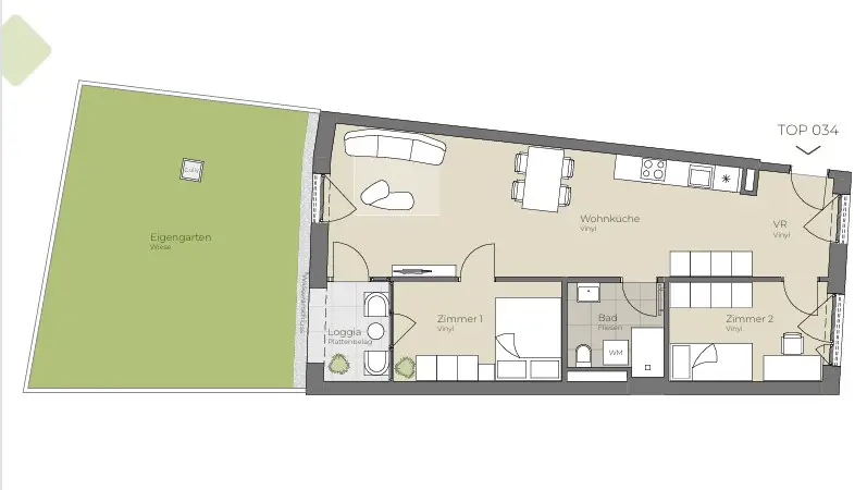 Moderne Neubauwohnung zentral gelegen