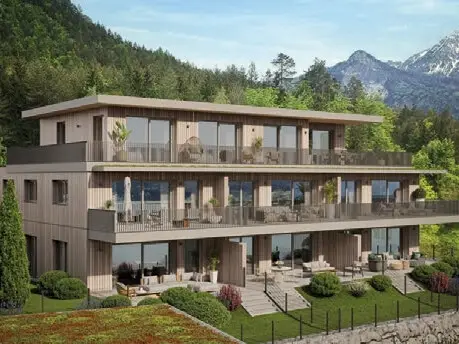 Bright Wohnung with lake view in new development at Lake Faak